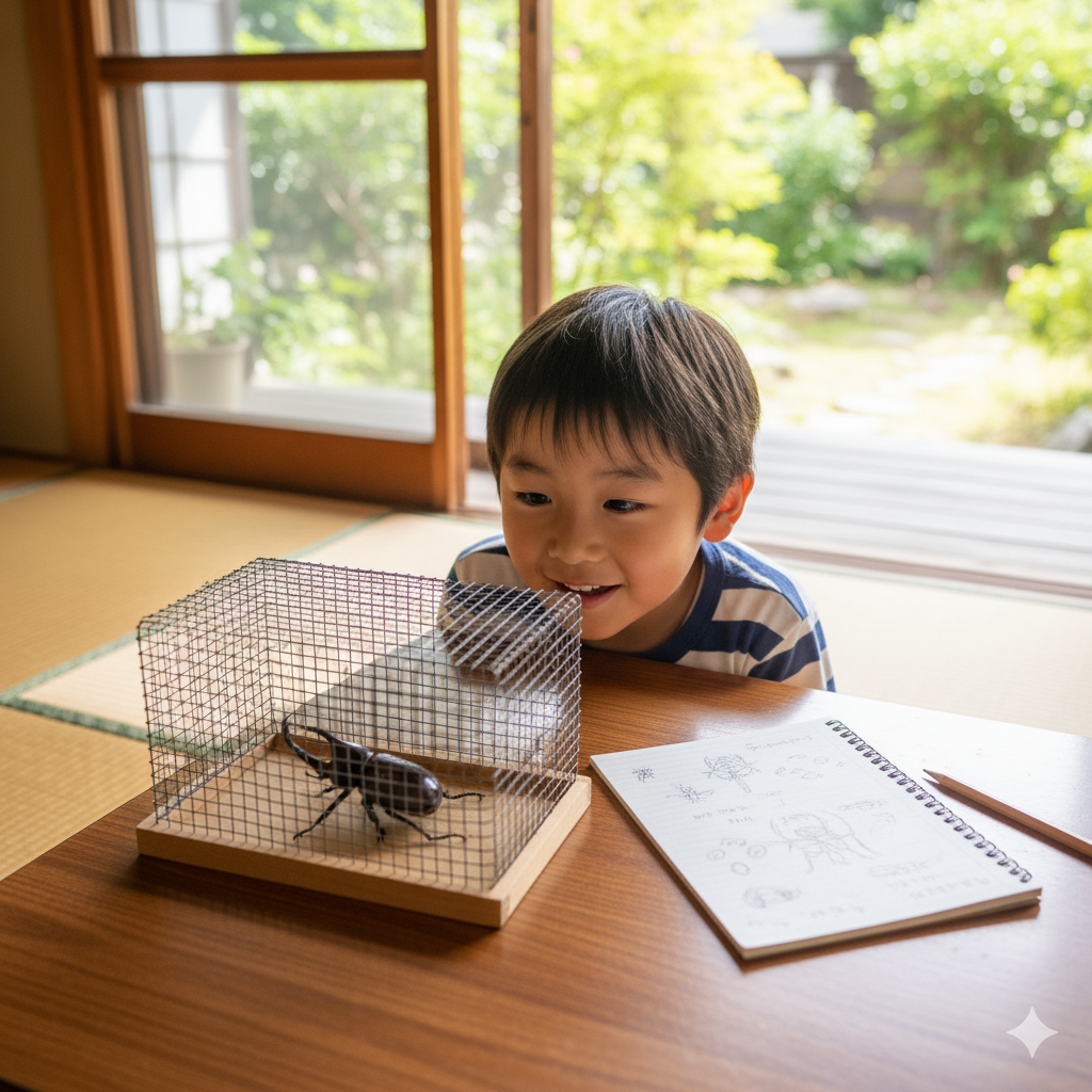 カブトムシの観察日記
